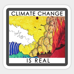 Climate Change is Real #3 Sticker